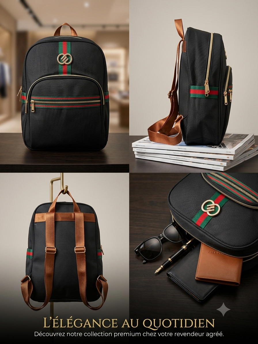 Sac a Dos green-red and black