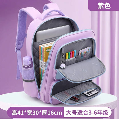 Sac à Dos Scolaire BK UHU Violet – Ergonomique & Réfléchissant