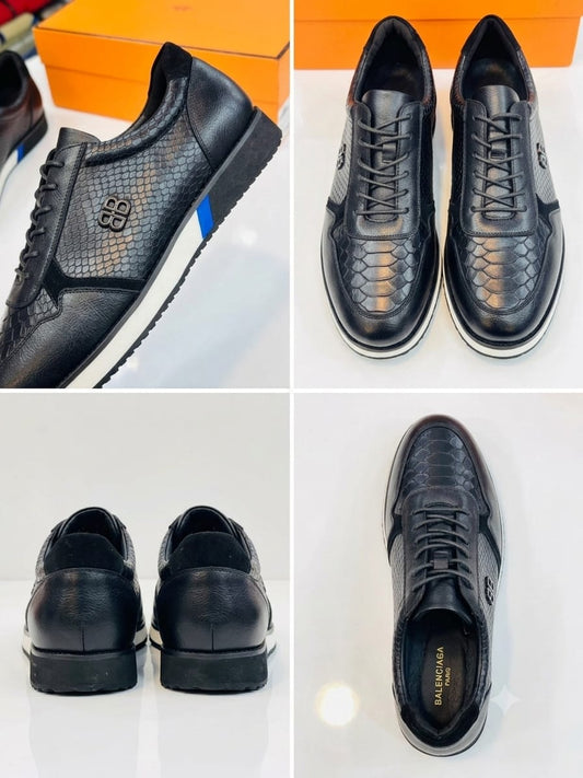 Richelieu Cuir Texturé Homme